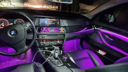 부산 BMW 5시리즈 520D, 528i 엠비언트 라이트 / 광량 최강 Up, 송풍구 엠비언트 시공 !! / 부산진구
