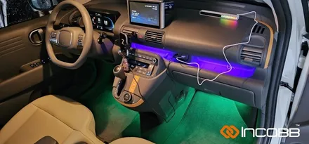 부산 캐스퍼 엠비언트 라이트 시공의 가장 기본은 인코브 LED RGB 풋등부터 / 부산진구