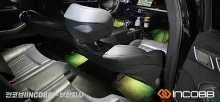 부산 / 제네시스 DH G80 3.3T / RGB LED 풋등 / 인코브 부산지사 / 부산진구