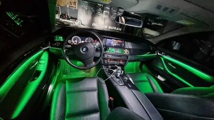 부산 BMW 5시리즈 520D, 528i 엠비언트 라이트 / 광량 최강 Up, 송풍구 엠비언트 시공 !! / 부산진구