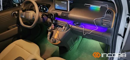 부산 캐스퍼 엠비언트 라이트 시공의 가장 기본은 인코브 LED RGB 풋등부터 / 부산진구