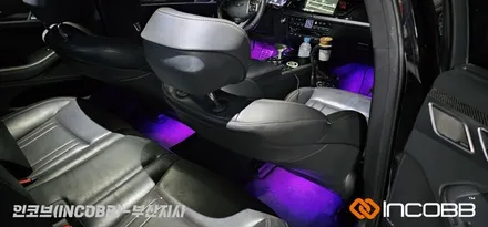 부산 / 제네시스 DH G80 3.3T / RGB LED 풋등 / 인코브 부산지사 / 부산진구