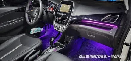 부산 더 뉴 스파크 인코브 엠비언트 라이트 부분시공 만족도 최강! / 부산진구