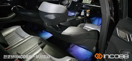 부산 / 제네시스 DH G80 3.3T / RGB LED 풋등 / 인코브 부산지사 / 부산진구