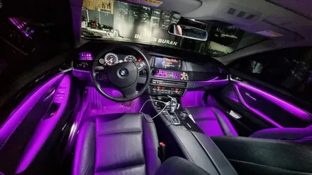 부산 BMW 5시리즈 520D, 528i 엠비언트 라이트 / 광량 최강 Up, 송풍구 엠비언트 시공 !! / 부산진구