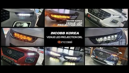부산 아반떼 CN7 엠비언트 라이트 / 부산 인코브 / LED무드등, 풋등, 비노출 렌즈 시공 / 부산진구