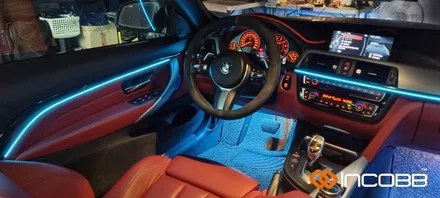 부산 / BMW 428i 컨버터블 F32 / 인코브 엠비언트 라이트 버전5, 풋등, 스피커 튜닝 / 부산진구
