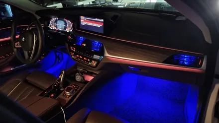 부산 BMW 5시리즈 G30 520i 엠비언트 라이트 풋등 전문 시공 / 인코브(INCOBB) 부산지사 / 부산진구