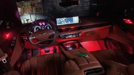 부산 제네시스 G80 인코브 렌즈형 엠비언트 라이트 시공 / 부산진구