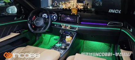 부산 / K5 DL3 / 인코브 엠비언트 라이트 버전1 + 버전2 + 스타일링 기어다이얼 시공 / 부산진구