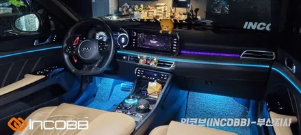 부산 / K5 DL3 / 인코브 엠비언트 라이트 버전1 + 버전2 + 스타일링 기어다이얼 시공 / 부산진구