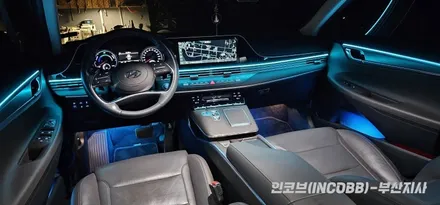 부산 더뉴그랜저IG 실내 무드등 엠비언트 라이트 시공 / 부산진구