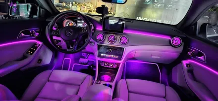 부산 벤츠 CLA C117 엠비언트 라이트 실내 무드등 전문 시공 / 부산진구