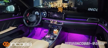 부산 / K5 DL3 / 인코브 엠비언트 라이트 버전1 + 버전2 + 스타일링 기어다이얼 시공 / 부산진구