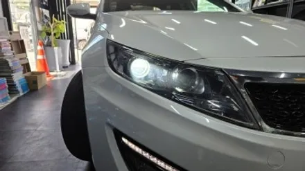 부산 / K5 HID 전조등 / 광도미달 반사판 교체 LED 벌브 교체 / 인코브 부산지사 / 부산진구
