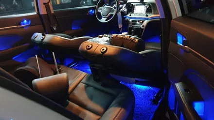 부산 아반떼 AD 비노출 엠비언트 LED 무드등 풋등 시공 / 인코브 부산 경남 울산 양산 김해 창원 부산진구 동래구 연제구 / 부산진구