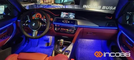 부산 / BMW 428i 컨버터블 F32 / 인코브 엠비언트 라이트 버전5, 풋등, 스피커 튜닝 / 부산진구