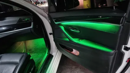부산 BMW 5시리즈 520D, 528i 엠비언트 라이트 / 광량 최강 Up, 송풍구 엠비언트 시공 !! / 부산진구
