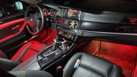 부산 BMW 5시리즈 520D, 528i 엠비언트 라이트 / 광량 최강 Up, 송풍구 엠비언트 시공 !! / 부산진구