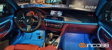 부산 / BMW 428i 컨버터블 F32 / 인코브 엠비언트 라이트 버전5, 풋등, 스피커 튜닝 / 부산진구