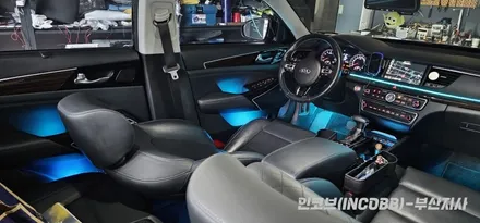 부산 올 뉴 K7 엠비언트 라이트 실내 무드등 인코브 제품 시공 / 부산진구