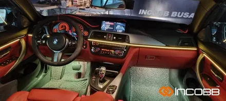 부산 / BMW 428i 컨버터블 F32 / 인코브 엠비언트 라이트 버전5, 풋등, 스피커 튜닝 / 부산진구
