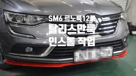 [자동차외관튜닝] SM6 르노룩12종 탈리스만그릴 인스톨 작업 / 경남 양산