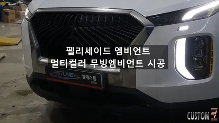 양산엠비언트 펠리세이드 멀티컬러 무빙엠비언트 시공 / 경남 양산