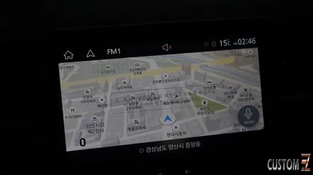 양산XM3네비 XM3 순정용품 8인치 네비게이션 및 HD후방카메라 샤크안테나 시공 / 경남 양산