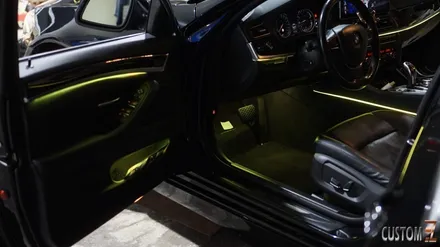 BMW 528i F바디 안드로이드올인원 및 코더스엠비언트 시공 / 경남 양산