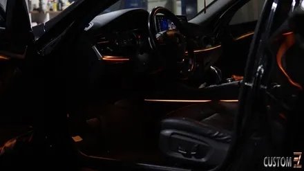 BMW 528i F바디 안드로이드올인원 및 코더스엠비언트 시공 / 경남 양산