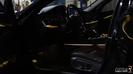 BMW 528i F바디 안드로이드올인원 및 코더스엠비언트 시공 / 경남 양산