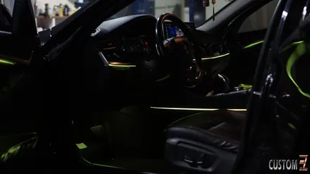 BMW 528i F바디 안드로이드올인원 및 코더스엠비언트 시공 / 경남 양산