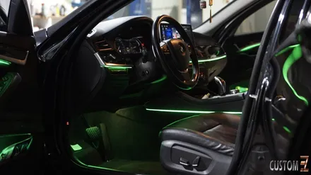BMW 528i F바디 안드로이드올인원 및 코더스엠비언트 시공 / 경남 양산