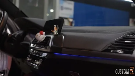 양산엠비언트 BMW X4(G바디) M패키지 차량 멀티컬러 무빙엠비언트 시공 / 경남 양산