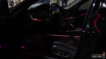 BMW 528i F바디 안드로이드올인원 및 코더스엠비언트 시공 / 경남 양산