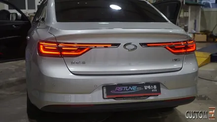 양산자동차튜닝 구형SM6 신형테일램프 작업 / 경남 양산