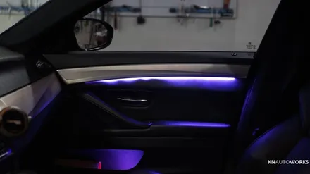 [자동차실내튜닝] BMW M5 도어엠비언트 인스톨 / 경남 양산