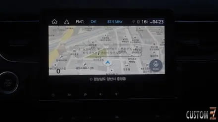 XM3네비매립 순정용품 8인치 네비게이션 HD후방카메라 시공 / 경남 양산