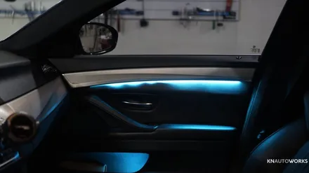 [자동차실내튜닝] BMW M5 도어엠비언트 인스톨 / 경남 양산