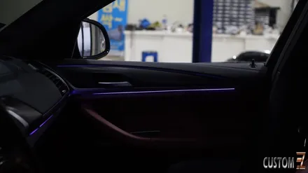 양산엠비언트 BMW X4(G바디) M패키지 차량 멀티컬러 무빙엠비언트 시공 / 경남 양산