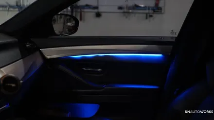 [자동차실내튜닝] BMW M5 도어엠비언트 인스톨 / 경남 양산
