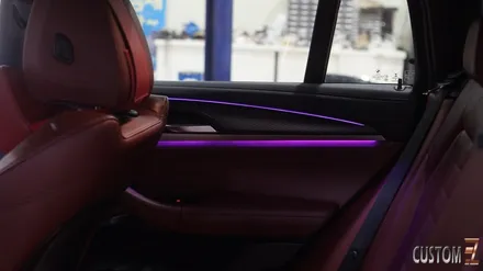 양산엠비언트 BMW X4(G바디) M패키지 차량 멀티컬러 무빙엠비언트 시공 / 경남 양산