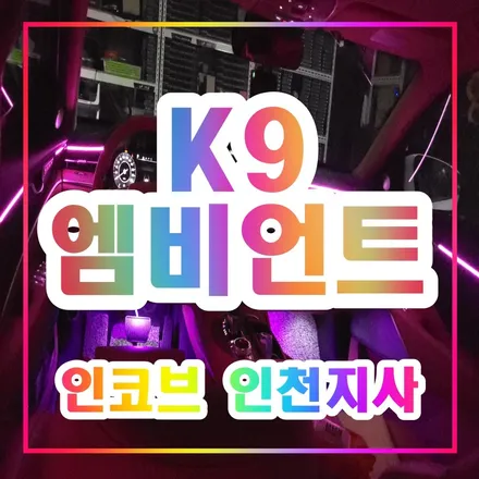 인코브 정품 비노출 버전5 엠비언트로 K9 자동차 실내를 완벽하게 꾸미는 방법은? / 김포 고촌읍