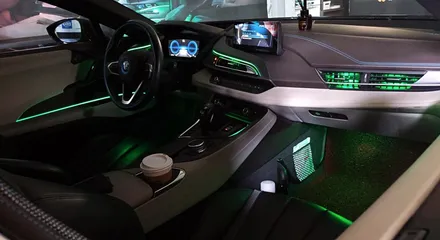[인코브 정품] BMW i8 엠비언트 순정 색상 확장 및 송풍구와 스피커까지 하면 어떻게 변할까요? / 김포 고촌읍
