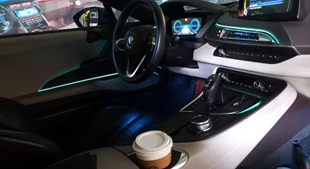[인코브 정품] BMW i8 엠비언트 순정 색상 확장 및 송풍구와 스피커까지 하면 어떻게 변할까요? / 김포 고촌읍