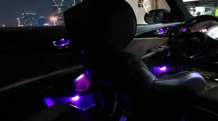 올뉴쏘렌토 더뉴쏘렌토 실내 LED 엠비언트 무드등 디지털 기어봉까지 연동되니까 이런 효과가 납니다. / 김포 고촌읍