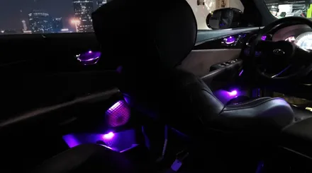 올뉴쏘렌토 더뉴쏘렌토 실내 LED 엠비언트 무드등 디지털 기어봉까지 연동되니까 이런 효과가 납니다. / 김포 고촌읍