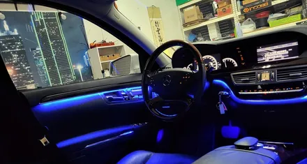 [벤츠 엠비언트 전문] s클레스 s350 s500 s550 w212 엠비언트 순정 옵션보다 더 화려하게 하는 방법은? / 김포 고촌읍