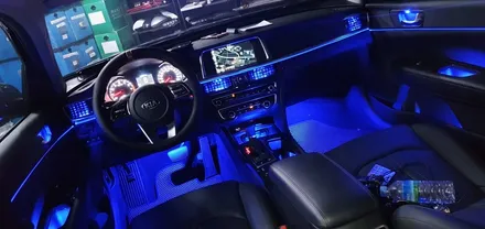 LED 컵홀더, 풋등 / 기어다이얼 대구 엠비언트  자체개발 렌즈 적용으로 전차종 가능 !!(팰리세이드, 카니발, K5, 쏘렌토) / 대구 달성군